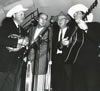thumbnail for Marvin Hedrick Audio collection; photo of four men singing, one with mandolin and one with guitar