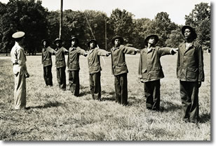 African American Troops Drilling