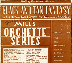duke ellington black and tan sheet music cover